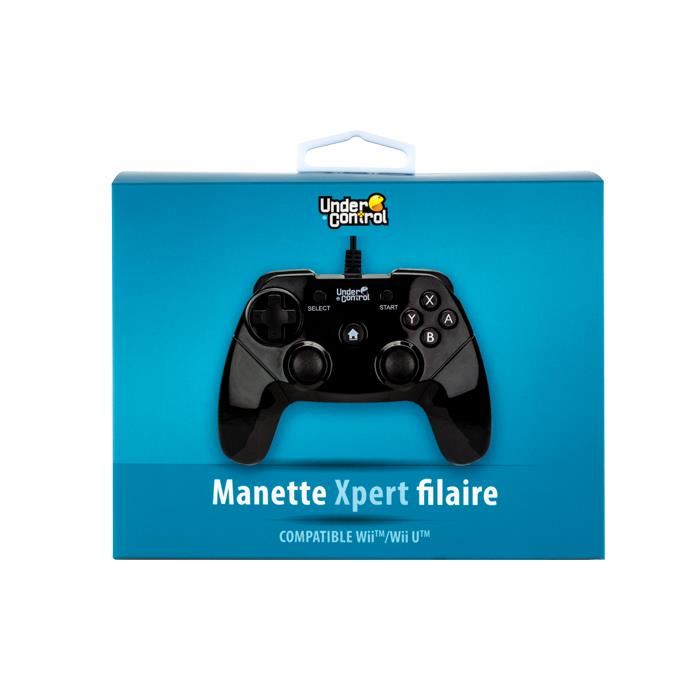 Manette Expert Filaire Wii Wii U Noire Under Control