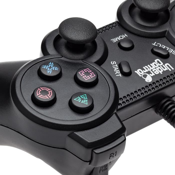 Manette Filaire Noire Under Control Pour Ps3