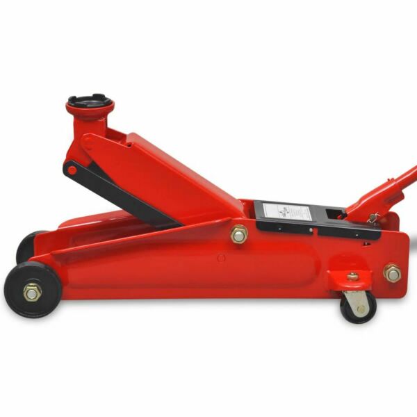 Vidaxl Cric De Plancher Hydraulique A Profile Bas 3 Tonnes Rouge