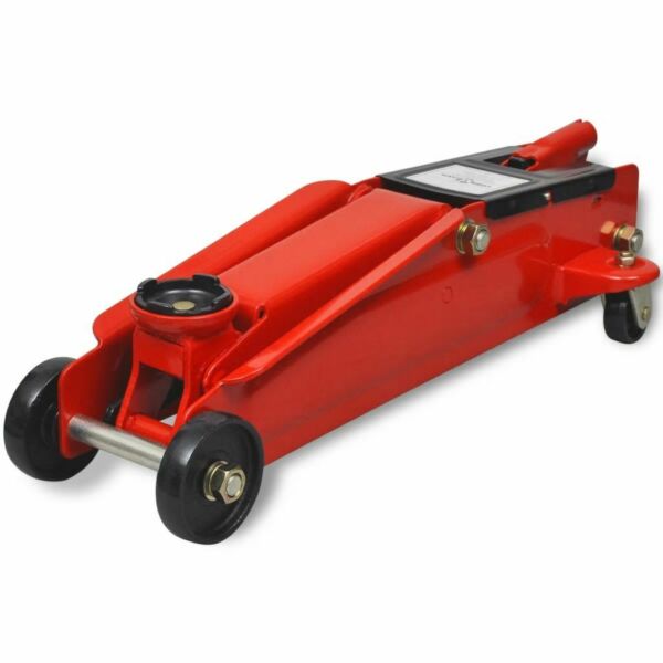 Vidaxl Cric De Plancher Hydraulique A Profile Bas 3 Tonnes Rouge