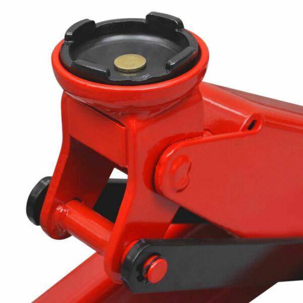 Vidaxl Cric De Plancher Hydraulique A Profile Bas 3 Tonnes Rouge