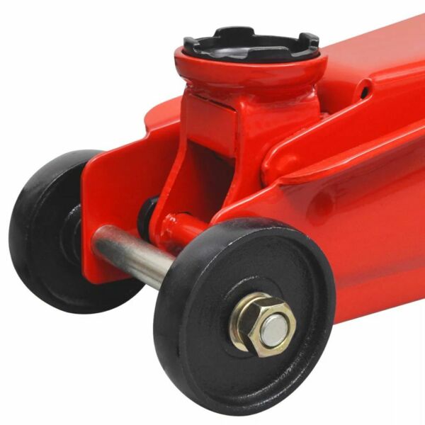 Vidaxl Cric De Plancher Hydraulique A Profile Bas 3 Tonnes Rouge