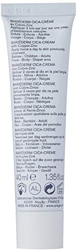 Uriage Bariederm Cica Creme Au Cuivre Zinc Creme Reparatrice Au Cuivre Et Zinc Au Panthenol 40 Ml