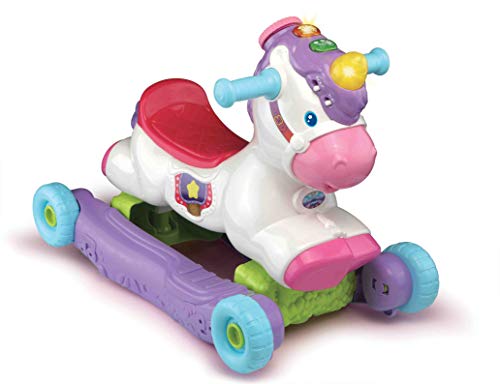 Porteur A Bascule Vtech Baby Cleo Ma Licorne Basculo 2en1 Parlant Et Lumineux Rose