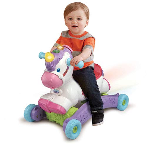 Porteur A Bascule Vtech Baby Cleo Ma Licorne Basculo 2en1 Parlant Et Lumineux Rose
