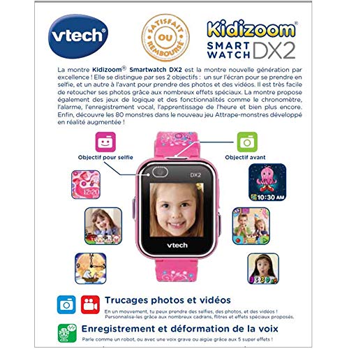 Vtech Kidizoom Smartwatch Connect Dx2 Rose Montre Photos Et Videos