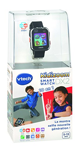 Montre Connectee Vtech Kidizoom Smartwatch Dx2 Noire Pour Enfant De 5 A 13 Ans Photos Videos Jeux Et Plus