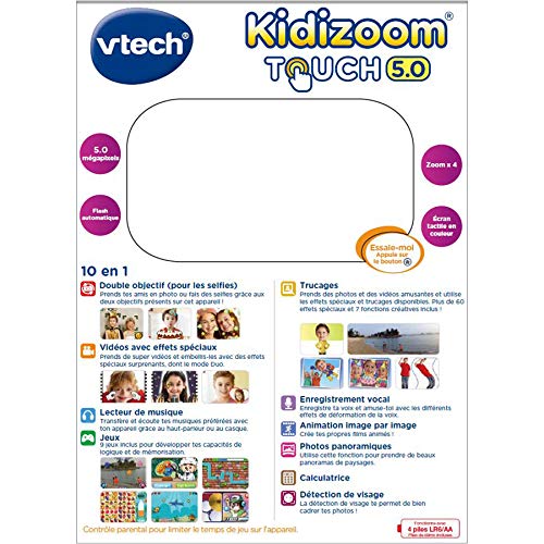 Vtech Kidizoom Touch 50 Rose Appareil Photo Enfant