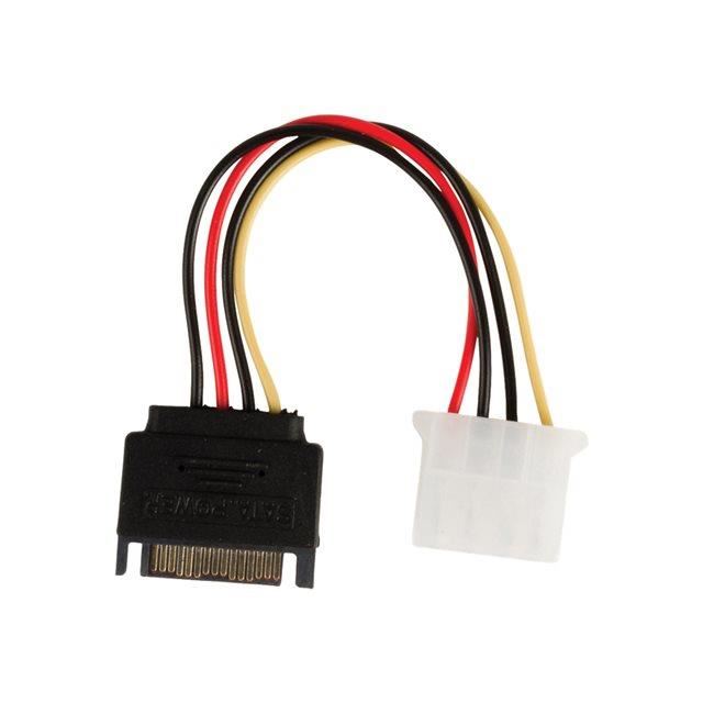 Valueline Cable D'alimentation Interne Sata Male A 15 Broches - Molex Femelle 0.15 M