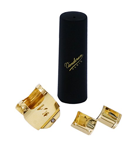 Vandoren Lc080p Optimum V-16 Ligature En Metal Dore Pour Saxophone Tenor