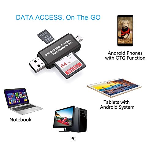 Lecteur De Carte Memoire - Zisonix - Vanja - Micro Sd/sd - Micro Usb Otg - Usb 2.0