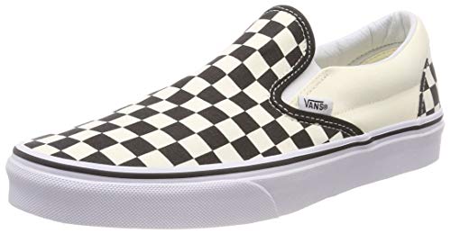 Vans Baskets Sans Lacets Classic Black And White Checker / White Eu 38 Male