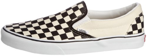 Vans Baskets Sans Lacets Classic Black And White Checker / White Eu 38 Male