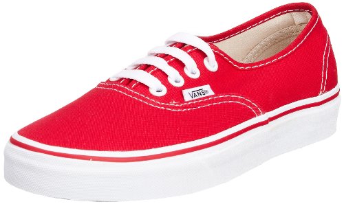 Chaussure Homme - Vans - Authentic - Rouge - Canvas - Lacets
