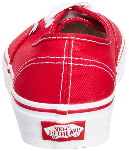 Chaussure Homme - Vans - Authentic - Rouge - Canvas - Lacets