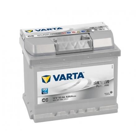 Batterie De Demarrage Varta Silver Dynamic L1b C6 12v 52ah / 520a 552401052