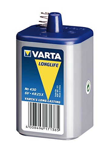 Pile 430 Zinc-chlorid 4r25x Lantern Battery 6 V - Varta - 430101111