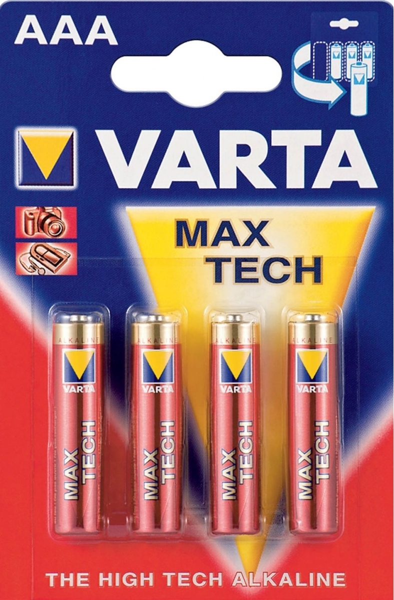 VARTA Piles Max Tech 4703 (AAA) LR3 X4