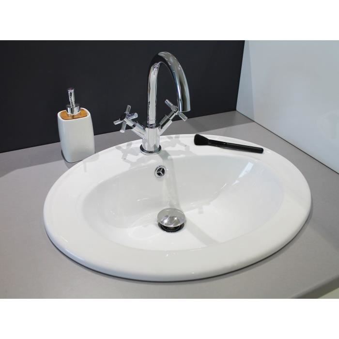 Vasque en porcelaine Zoe Blanc