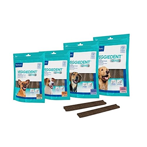 Friandise - Virbac - Veggiedent Fresh L - 15 Unites - Contrôle Tartre - Haleine Fraîche