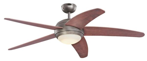 Ventilateur De Plafond Contemporain - Westinghouse - 7207140 - Metal - 55 W - Etain Fonce