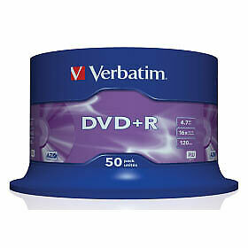 VERBATIM DVD+R 4.7 Go certifie 16x (pack de 50, spindle)