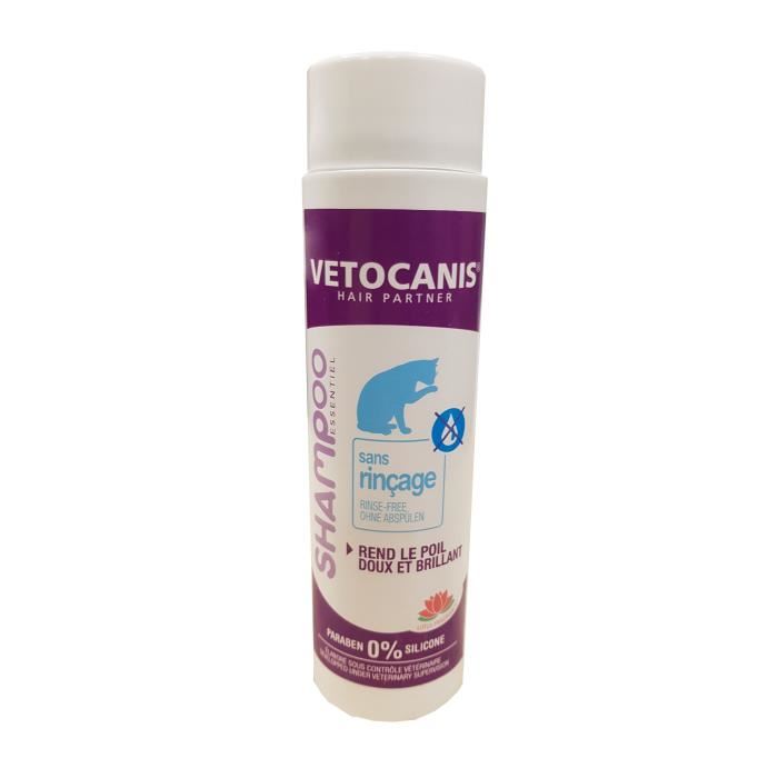 VETOCANIS Shampoing sans rincage - Pour chat
