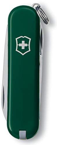 Victorinox Classic Verde - Navaja Suiza De Bolsillo 58 Mm - 7 Funciones
