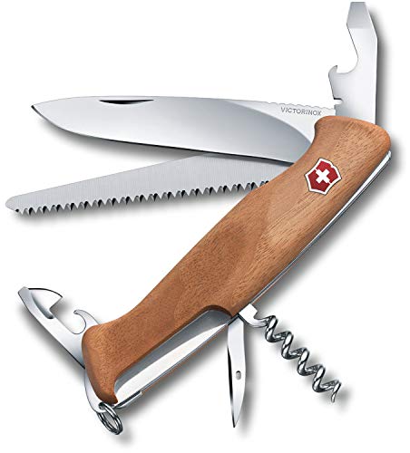 Couteau Suisse Victorinox Ranger Wood 55 Noyer 130mm 10 Fonctions