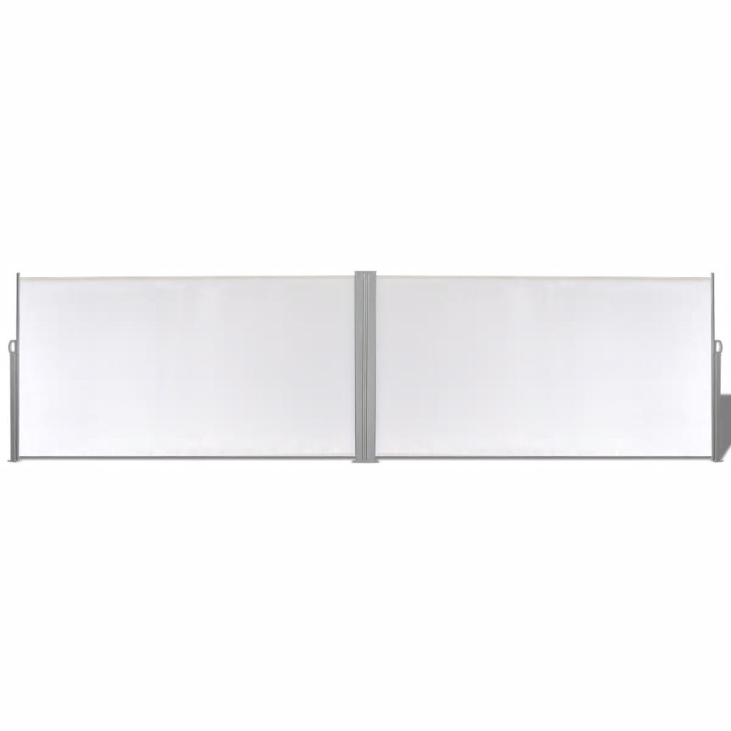 vidaxl Auvent lateral retractable creme de 160x600 cm VIDAXL