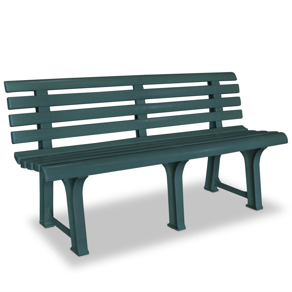 Banc De Jardin - Vidaxl - 1455 Cm - Plastique - Vert - 2 Personnes - Meuble De Jardin