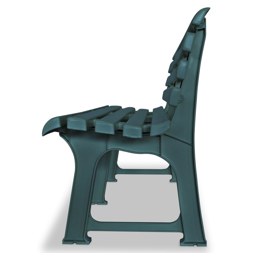 Banc De Jardin - Vidaxl - 1455 Cm - Plastique - Vert - 2 Personnes - Meuble De Jardin