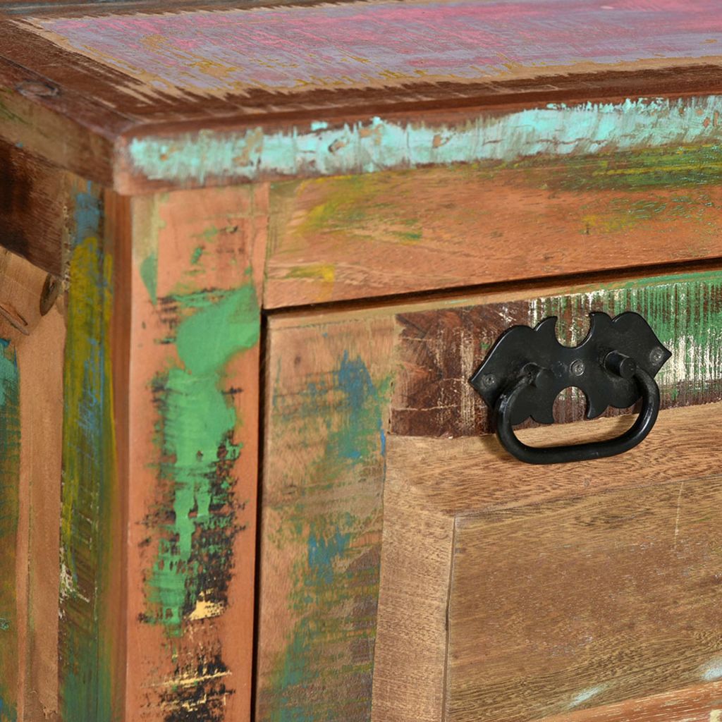 vidaXL Banc de rangement de chaussures Bois massif de recuperation