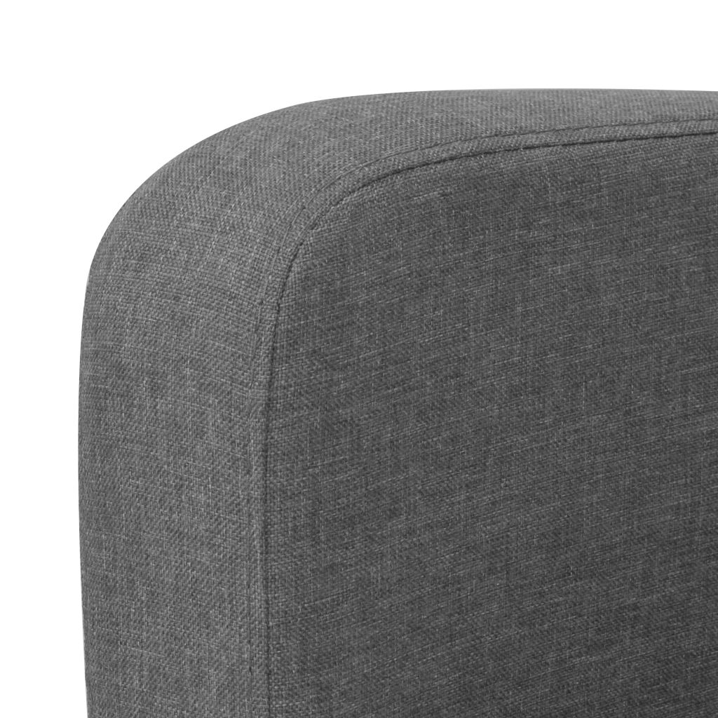 Vidaxl Canape A 2 Places 135x65x76 Cm Gris Fonce 244709