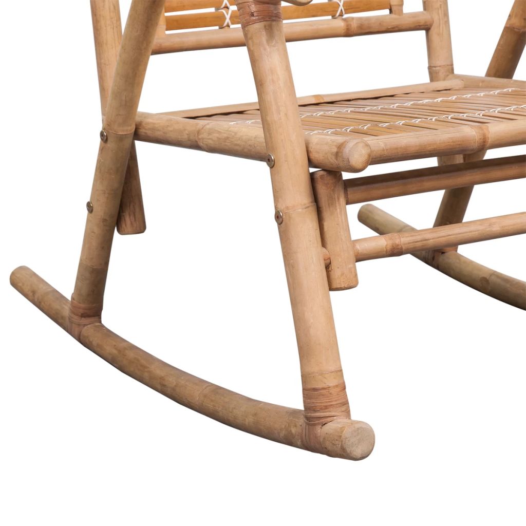 Vidaxl Chaise A Bascule En Bambou Faute 