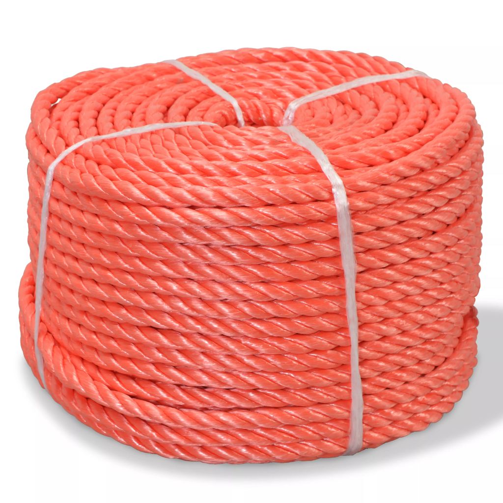 Vidaxl Corde Torsadee Polypropylene 12 Mm 100 M Orange