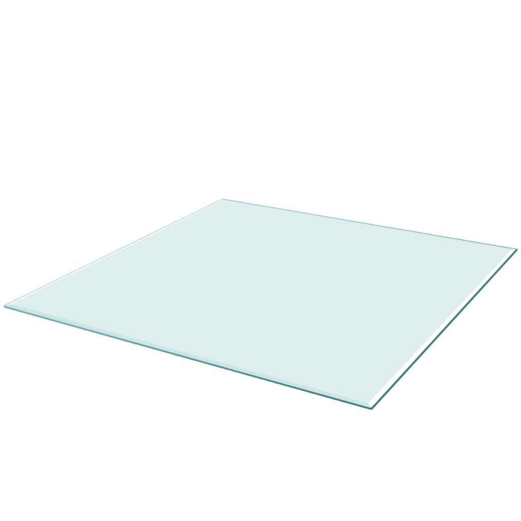 Vidaxl Dessus De Table Carre En Verre Trempe 800 X 800 Mm