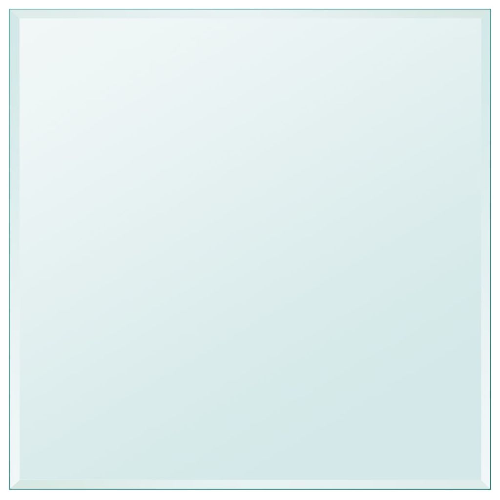 vidaXL Dessus de table carre en verre trempe 800 x 800 mm