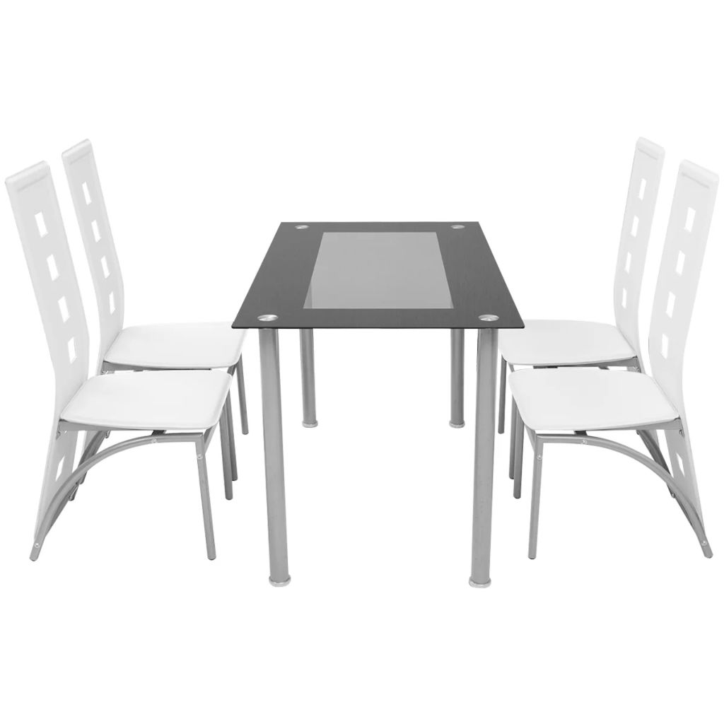 Vidaxl Ensemble A Diner Cinq Pieces Blanc