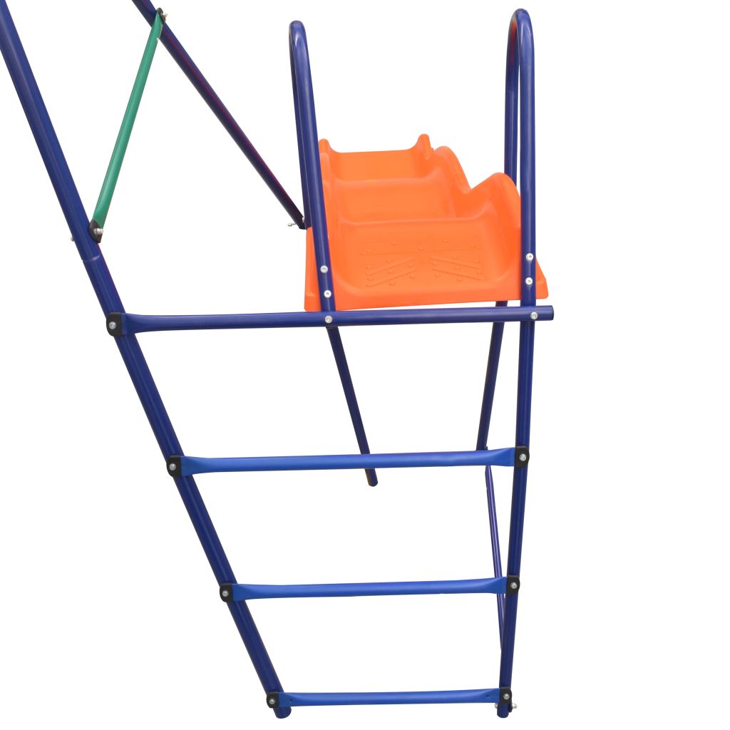 Ensemble De Balancoire Vidaxl 91359 3 Sieges Toboggan 183 Cm Acier Et Plastique