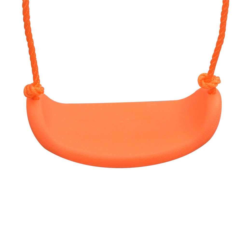Ensemble De Balancoires Vidaxl 4 Sieges Metal Exterieur Orange