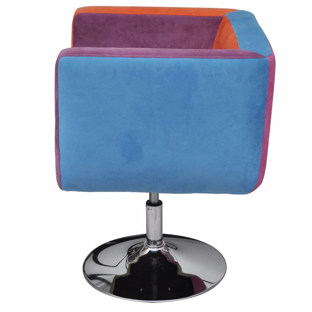 Vidaxl Fauteuil Avec Design De Patchwork Cube Tissu