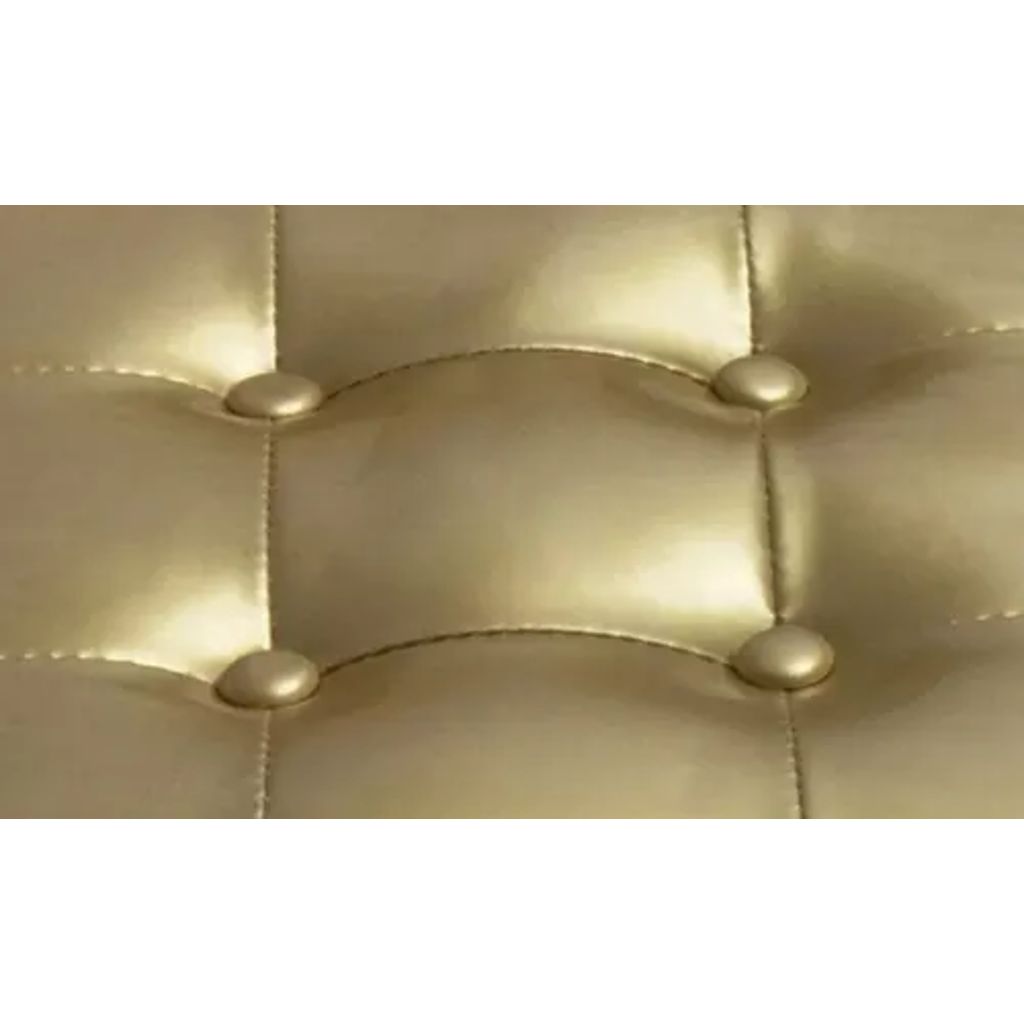 Vidaxl Fauteuil Cabriolet Avec Repose-pied Cuir Synthetique Dore