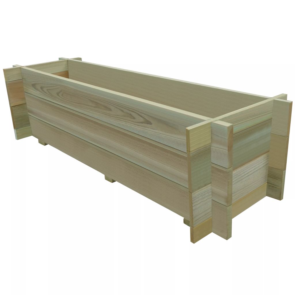 Vidaxl Jardiniere Surelevee De Legumes Bois De Pin Impregne 120 Cm