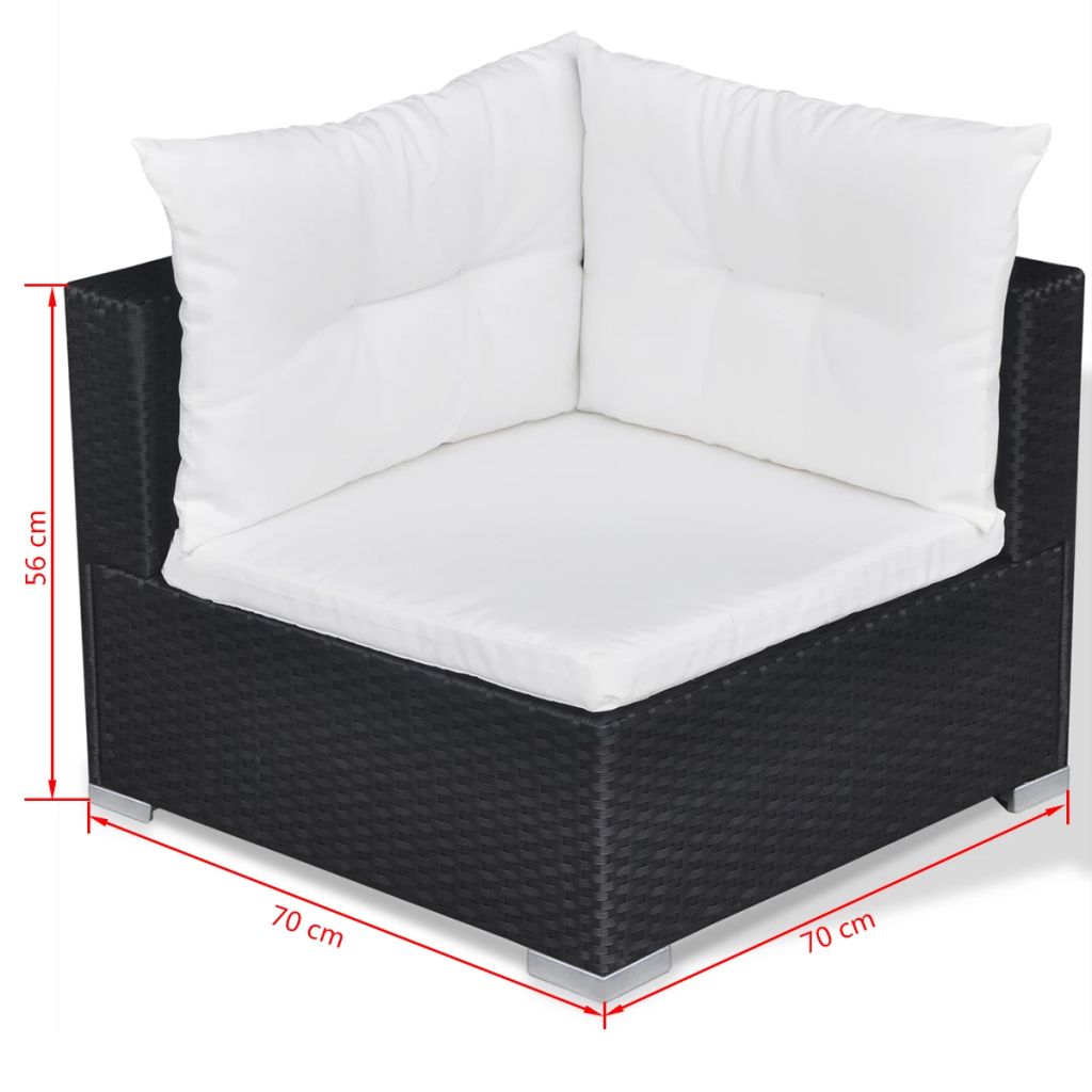 Vidaxl Salon De Jardin 10 Pcs Avec Coussins Meubles De Terrasse Mobilier De Jardin Meubles De Patio Mobilier Dexterieur 41878