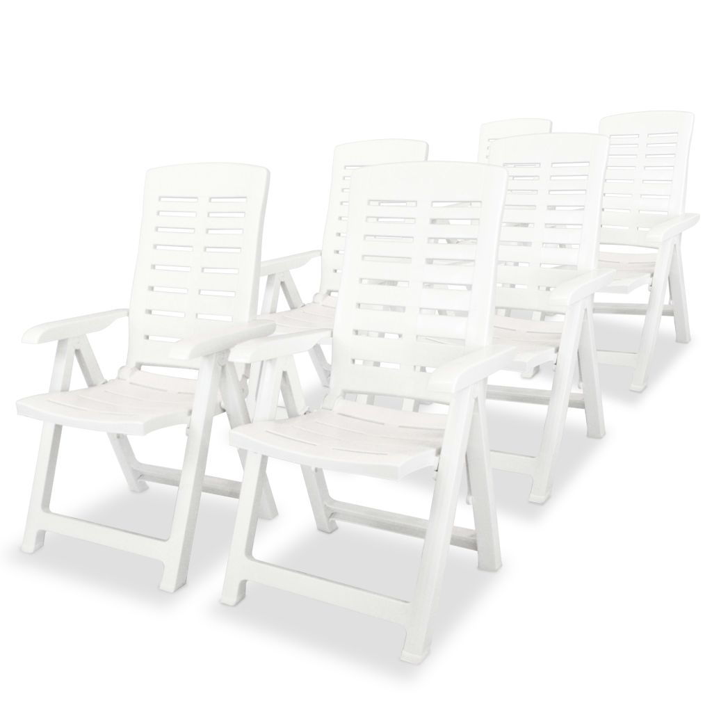 Salon De Jardin En Plastique Blanc 126 X 76 X 72 Cm