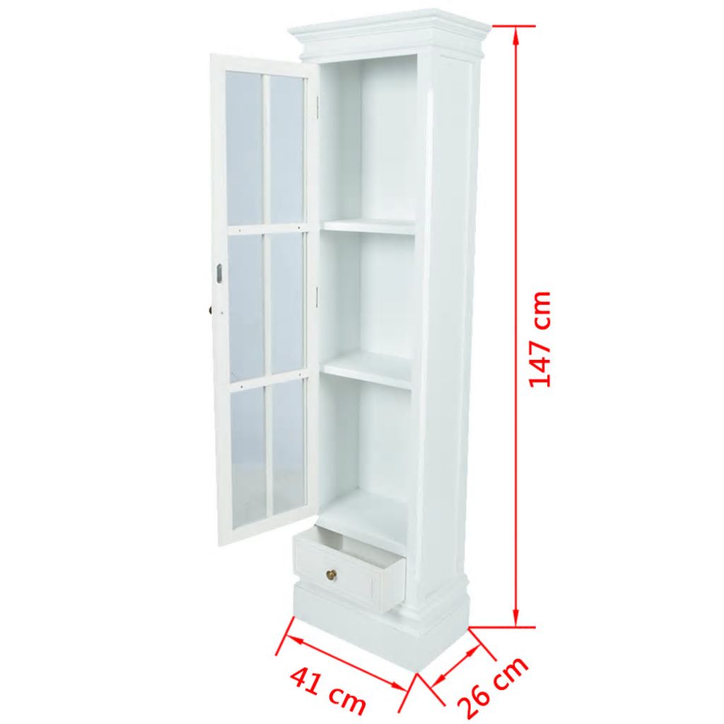 Vidaxl Meuble De Bibliotheque Avec 3 Etageres Blanc Bois 60639