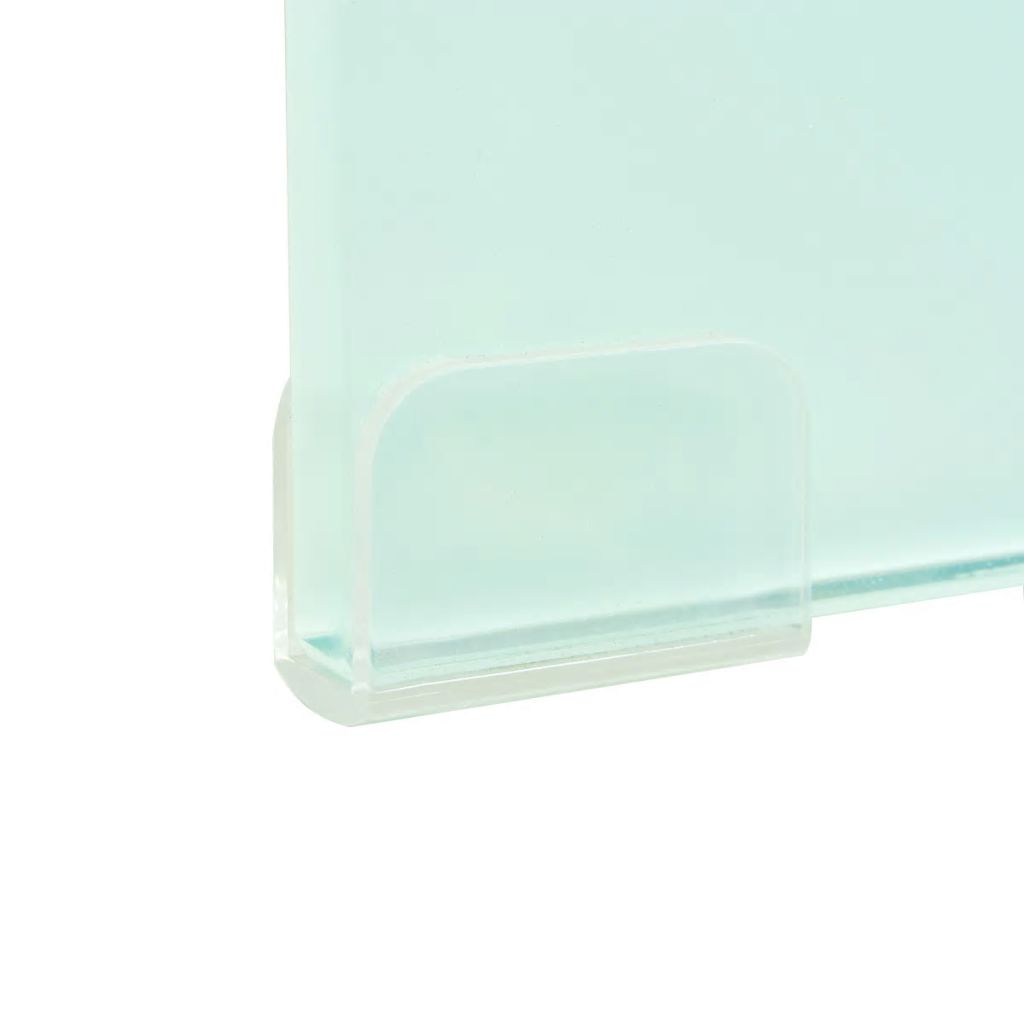 Vidaxl Meuble Tv Support Pour Moniteur 100 X 30 X 13 Cm Verre Blanc