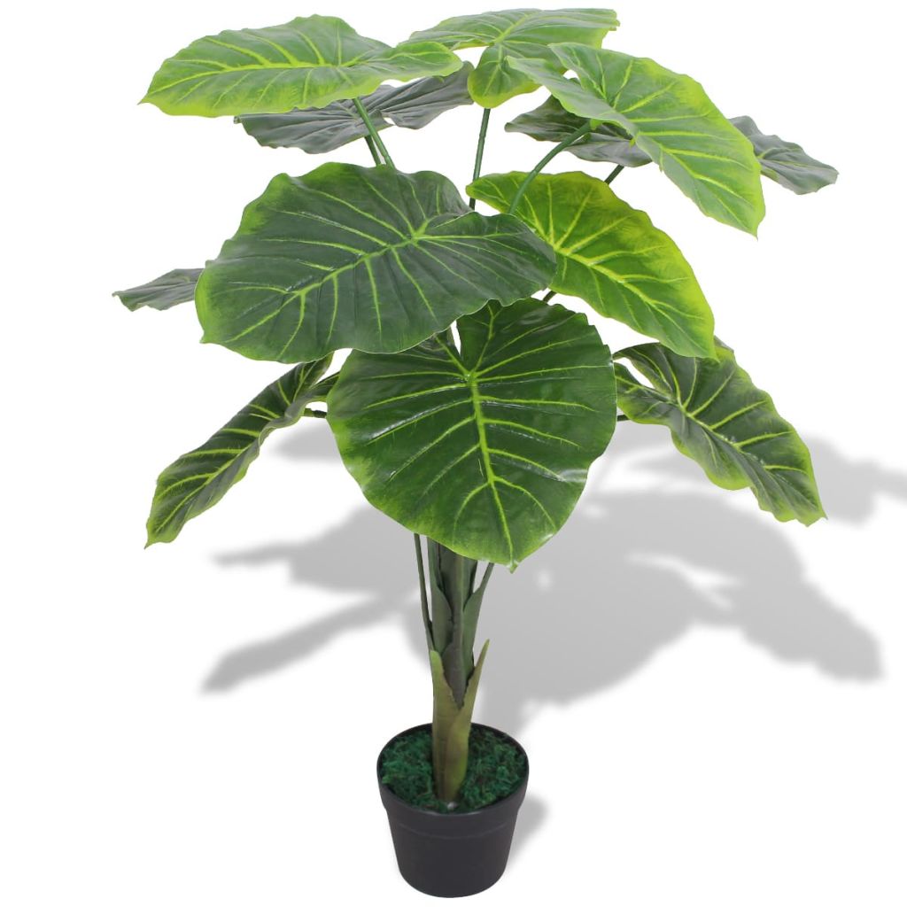 Vidaxl Plante Artificielle Avec Pot Taro 85 Cm Vert 244432
