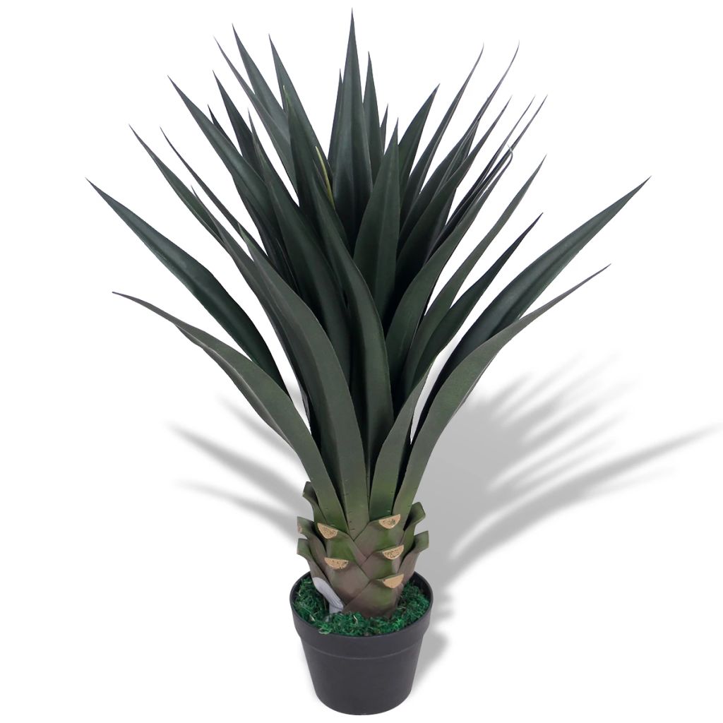 vidaXL Plante artificielle avec pot Yucca 90 cm Vert